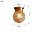Axyaa Modern Copper LED Ceiling Light Fixture for Kitchen Hallway Balcony