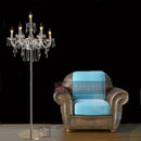 Axyaa Crystal Wedding Floor Lamp, Modern Standing Light for Living Room