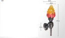 Axyaa Vintage Wall Light Sconce LED Fixture for Home Lighting