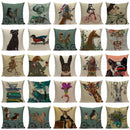 Axyaa Nordic Dog Lion Bunny Home Decor Pillow Case Sofa Cover 45x45cm Square