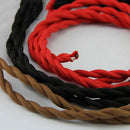 Vintage Fabric Cable Twisted Copper Wire for Lamp by Axyaa