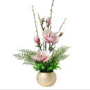 Axyaa Modern Magnolia & Artificial Flower Decoration for Home Furnishings