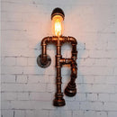 Axyaa Personality Robot Wall Lamp Industrial Style for Home, Restaurant, Bar, and Cafe