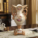 Axyaa Luxury Palace Resin Vase Figurine for Home Decor & Wedding Gift
