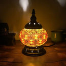 Axyaa Turkish Mosaic Table Lamp - Handcrafted Vintage Glass Art Deco Bedside Light