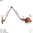 Axyaa Vintage Industrial LED Wall Light Bedroom Bathroom Mirror Loft Style