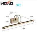 Axyaa Brushed Bronze LED Vanity Light for Europe Bathroom Fixture