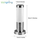 Axyaa Stainless Steel Garden Path Light with White Shade