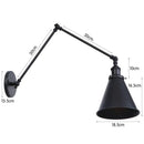Axyaa Antique Adjustable Iron Loft Wall Sconce LED Industrial Wall Lights