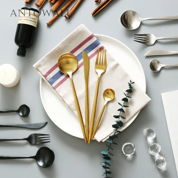 Axya Stainless Steel Cutlery Set - High-grade Western Steak Dinnerware