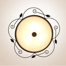 Axyaa Glass Round Ceiling Light Gilt Industrial Bedroom Kitchen Lighting