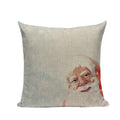 Axyaa Christmas Santa Claus Cushion Cover 45X45cm Deer Pillow Cases Kids Gift