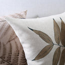 Axyaa Tropical Leaves Herbarium Fern Cushion Cover for Home Decor 45x45cm/30x50cm