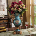 Axyaa Luxury Palace Resin Vase Figurine for Home Decor & Wedding Gift