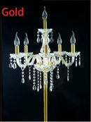 Axyaa Crystal Wedding Floor Lamp, Modern Standing Light for Living Room