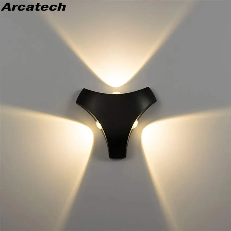 Axyaa 12W LED Modern Wall Sconce - Outdoor Wall Lamp for Indoor Living Room