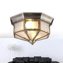 Axyaa Retro Ceiling Lamps: American European Copper Bedroom Living Room Lights