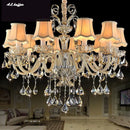 Modern Luxury Crystal Chandelier Light Fixture for Living Room and Bedroom by Axyaa