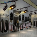 Axyaa Vintage Black 5W LED Track Light, Industrial Loft Rail Spot Lamp
