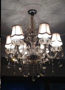 Modern Luxury Crystal Chandelier Light Fixture for Living Room and Bedroom by Axyaa