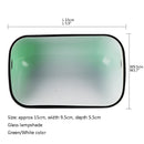 Axyaa Green/White Glass Bankers Lamp Shade Cover Live Edge Glass Replacement