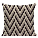 Axyaa Geometric Linen Cushion Cover Multicolour Decorative Pillow for Home Sofa