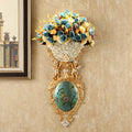 Axyaa Diamond Angel Wall Vase: Elegant Home Decor Resin Flower Pot Mural for Restaurants