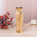 Axyaa Gold-Plated Ceramic Vase: Elegant Home Decor & Wedding Decoration