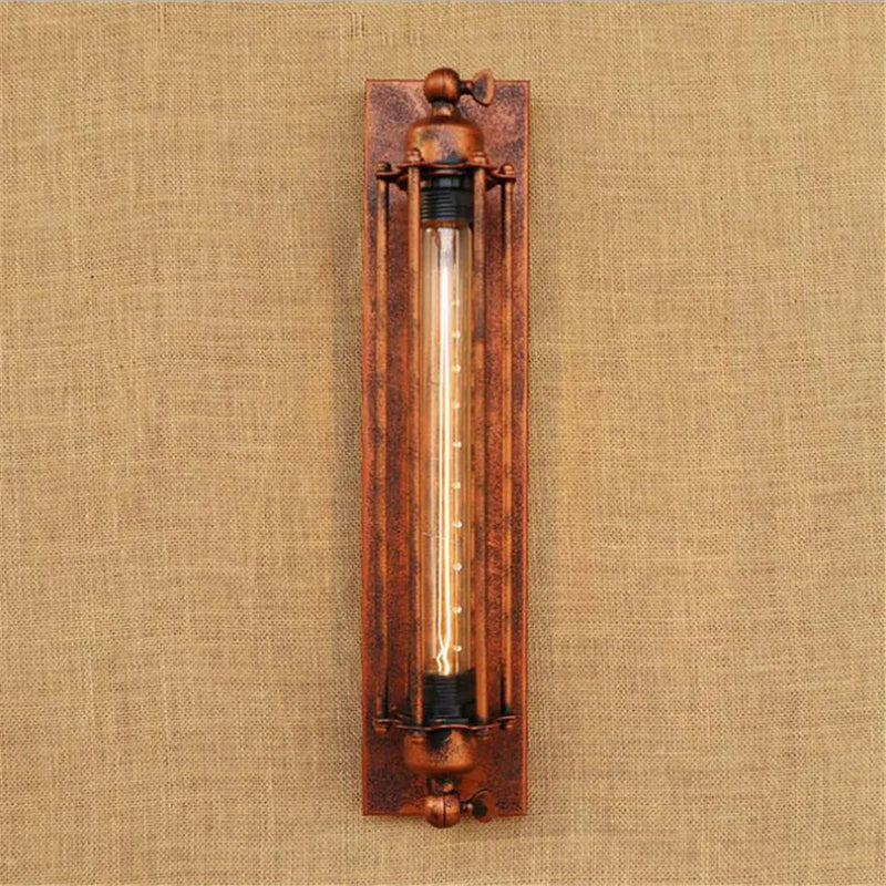 Axyaa Rustic Wall Sconce with Edison Bulb Included