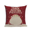 Axyaa Christmas Cushion Cover: Festive Square Pillow Case for Home Xmas Ambience