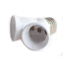 Axyaa E27 to 2 E27 Light Socket Converter Bulb Adapter
