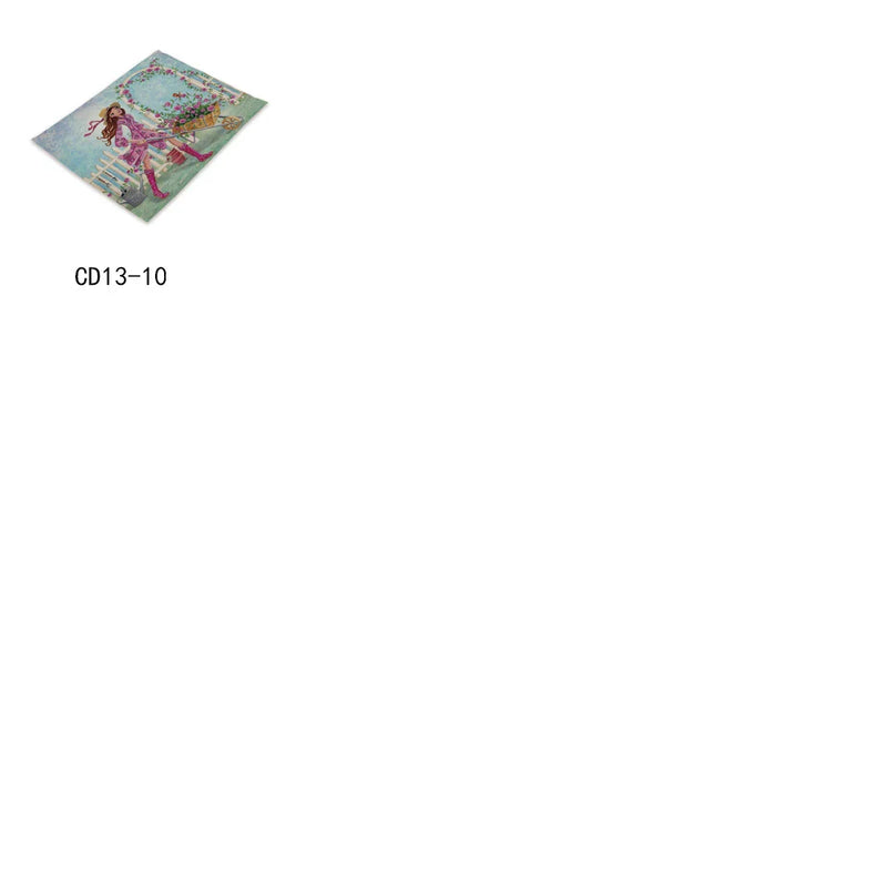 Axyaa Nordic Flower Placemats Set of 4