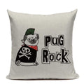 Axyaa Pug Dog Square Cushion Cover 45x45cm Home Decor