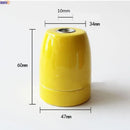 Axyaa Ceramic E27 Socket Bulb Holder Base Vintage Fitting UL CE