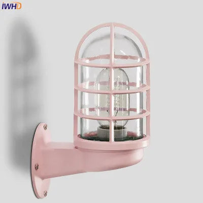 Nordic LED Outdoor Wall Light with Glass Shade by Axyaa