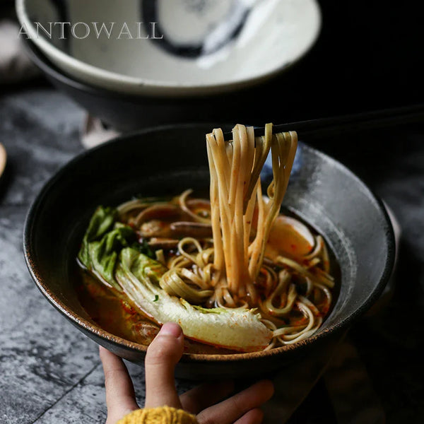 Axya Japanese Ceramic Tableware Bowl Set for Restaurants and Home Dining