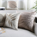 Axyaa Tropical Leaves Herbarium Fern Cushion Cover for Home Decor 45x45cm/30x50cm