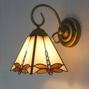 Axyaa Mediterranean Sea Stained Glass Sconces for Bedroom, Bathroom, and Aisle