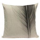Geometric Meditation Decorative Throw Pillow Cover Axyaa Black White Linen Square Case