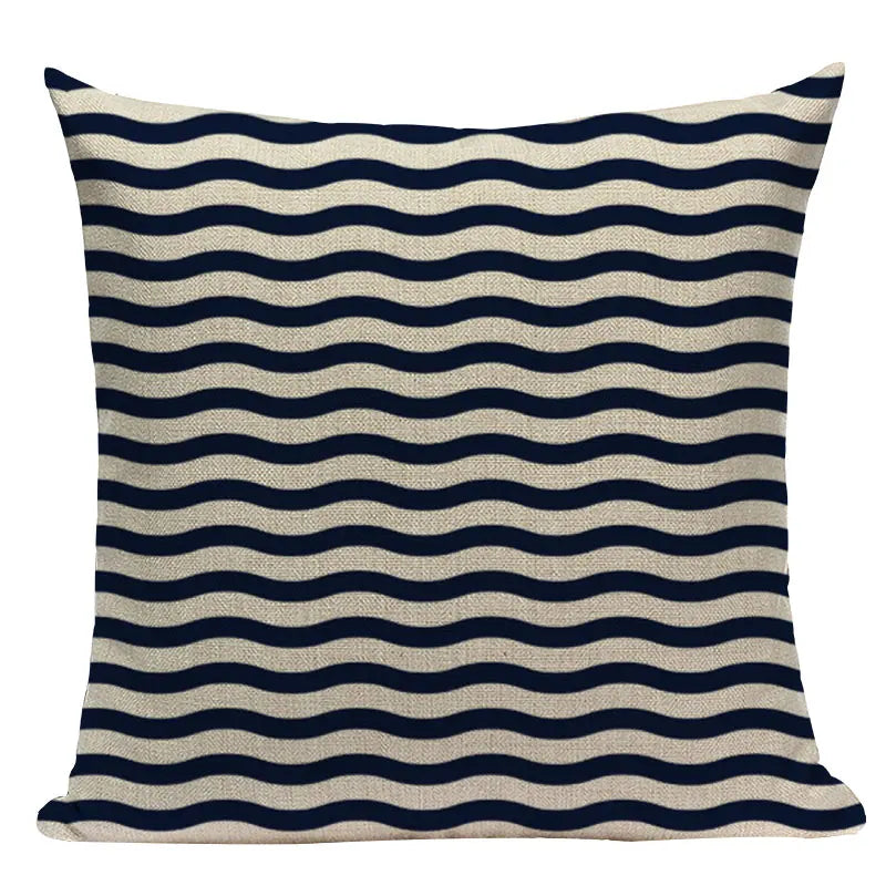 Nautical Anchor Velvet Throw Pillows for Home & Car Decor by Axyaa