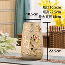 Axyaa Europe Gold Ceramic Vase: Creative Porcelain Decor for Home & Wedding
