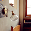 Axyaa Copper Ball Wall Lamp, Modern Glass Light for Bedroom, Bathroom, Stairway