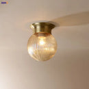 Axyaa Modern Copper LED Ceiling Light Fixture for Kitchen Hallway Balcony