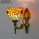 Stained Glass Lampshade Butterfly Pyramid Wall Lamp by Axyaa