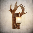 Axyaa Antler Resin Wall Light for Bedroom, Living Room, Cafe, Hotel - Retro Design Wall Sconce