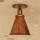 Axyaa Industrial Vintage Edison LED Ceiling Light Fixture