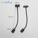 Axyaa Gooseneck Ceiling Light: Adjustable Industrial LED Spot Lamp