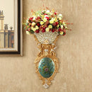 Axyaa Diamond Angel Wall Vase: Elegant Home Decor Resin Flower Pot Mural for Restaurants