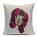 Axyaa Mexican Skull Cushion Covers: High-Quality Black Throw Pillow Cases
