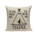 Axyaa Spring Letter Pillow Cover - Black & White Decorative Cushion